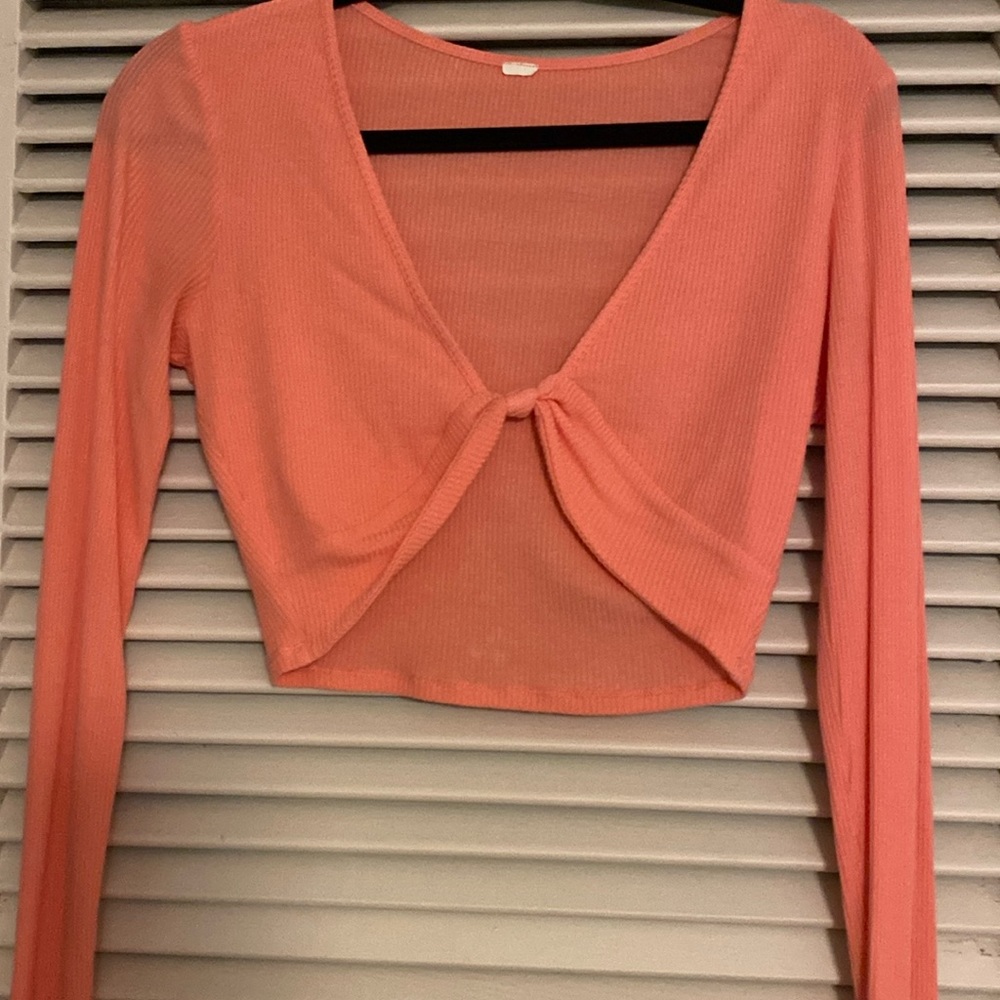 Alo yoga ribbed long sleeve twist top